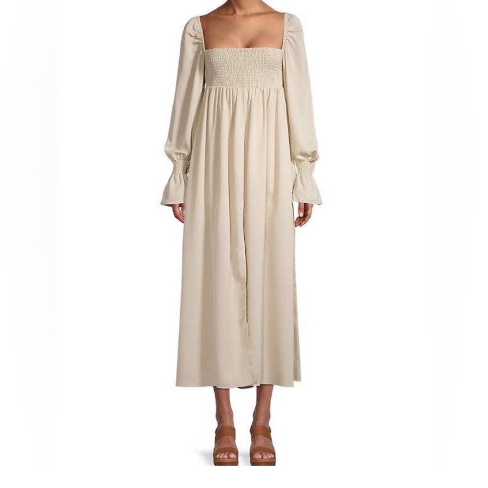 NWT weworewhat smocked on/off shoulder dress